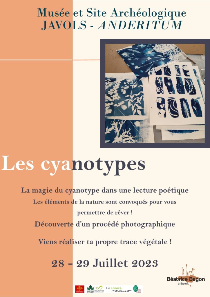 Affiche cyanotypes musée de Javols