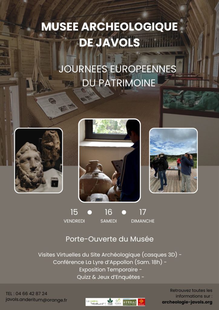 Affiche Journées Européennes du patrimoine _ Musée de Javols