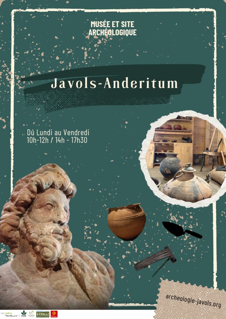 Affiche ouverture musée archéologique de Javols avril 2024